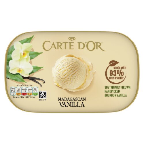 Carte D'or  Ice Cream Dessert Madagascan Vanilla 900 ml 