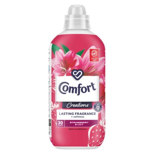 Comfort Creations Fabric Conditioner Strawberry & Lily 30 washes (900 ml) 