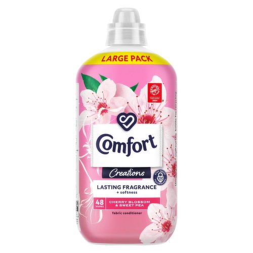 Comfort Creations Fabric Conditioner Cherry Blossom & Sweet Pea 48 washes (1.44 L) 