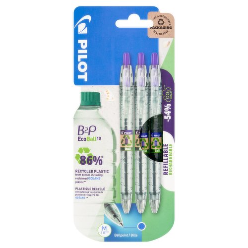 Pilot B2P Eco Ball 10 Ballpoint M 1.0mm