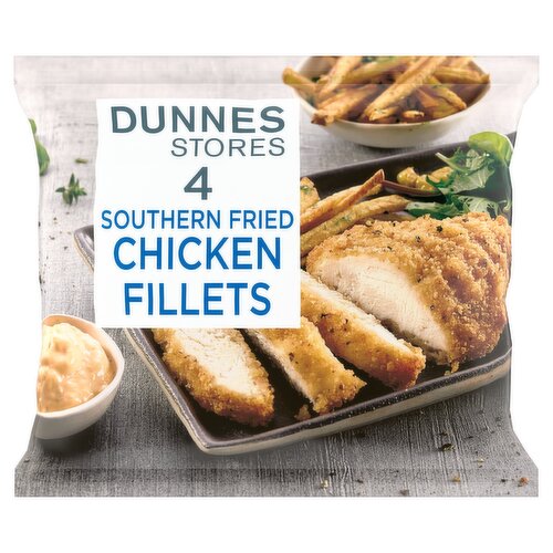 Dunnes Stores 4 Ready to Cook Southern Fried Chicken Fillets 400g