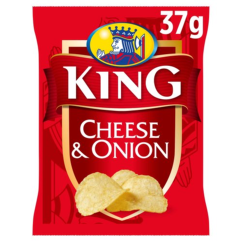 King Cheese & Onion Flavour Potato Crisps 37g