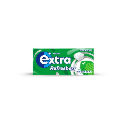 Extra Refreshers Spearmint Sugarfree Chewing Gum Handy Box 7 Pieces