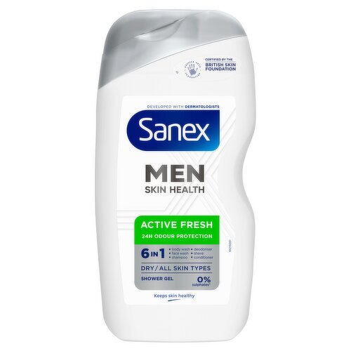 Sanex Men Skin Health Active Fresh Shower Gel 400ml