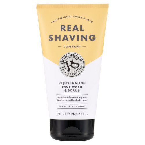 Real Shaving Co Rejuvenating Face Wash & Scrub 150ml