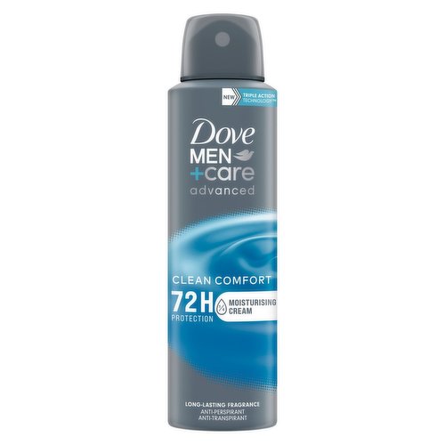 Dove Men+Care Advanced Antiperspirant Deodorant Aerosol Clean Comfort 150 ml 