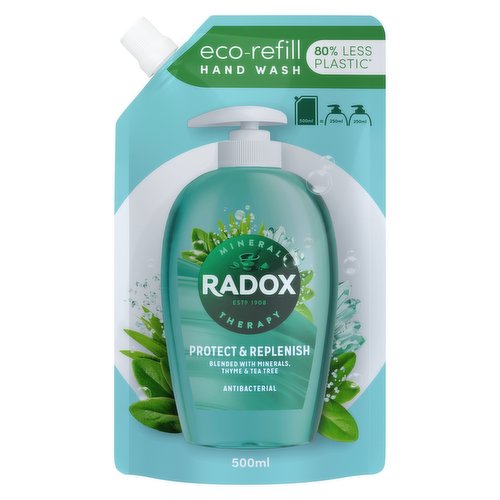 Radox Mineral Therapy Antibacterial Handwash Eco Refill Protect & Replenish 500 ml 