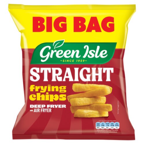 Green Isle Straight Cut Frying Chips 1.3kg