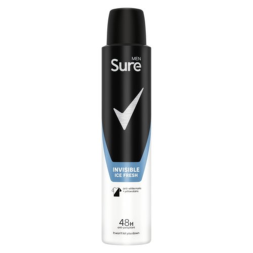 Sure Men Anti-Perspirant Aerosol Invisible Ice Fresh 200ml 