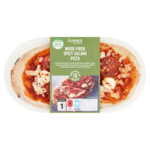 Dunnes Stores Wood Fired Spicy Salami Pizza 224g