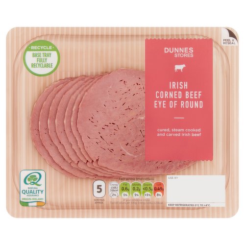 Dunners Stores Irish Corned Beef Eye of Round 120g Dunnes Stores