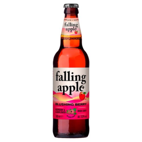 Falling Apple Irish Cider Blushing Berry Raspberry & Elderflower 500ml