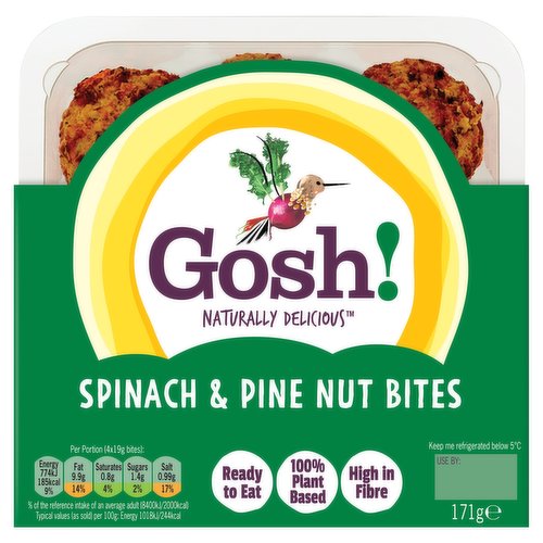 Gosh! Spinach & Pine Nut Bites 171g