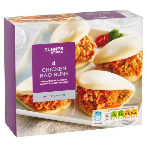 Dunnes Stores 4 Chicken Bao Buns 200g Dunnes Stores