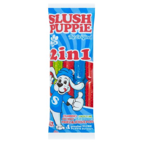 Slush Puppie The Original 2 in 1 Freezalicious Pops 8 x 75ml (600ml)