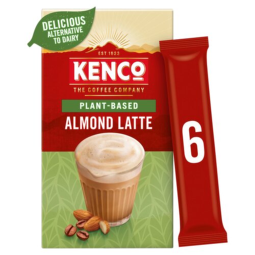 Kenco Plant Based Almond Latte Instant Coffee Sachets x6