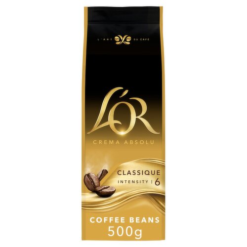 L'OR Crema Absolu Classique Coffee Beans 500g Intensity 6