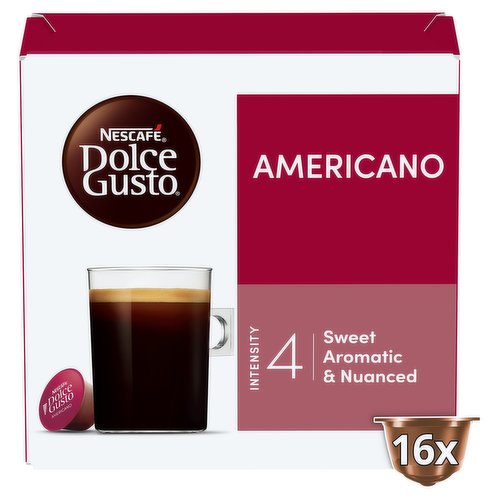 Nescafe Dolce Gusto Americano coffee pods X16