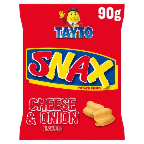 Tayto Snax Potato Puffs Cheese & Onion Flavour 90g