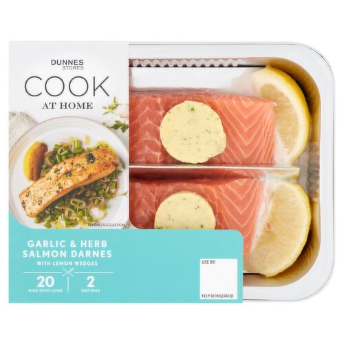 Dunnes Stores Cook at Home Garlic & Herb Salmon Darnes 280g