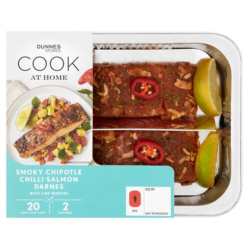 Dunnes Stores Cook at Home Smoky Chipotle Chilli Salmon Darnes 270g