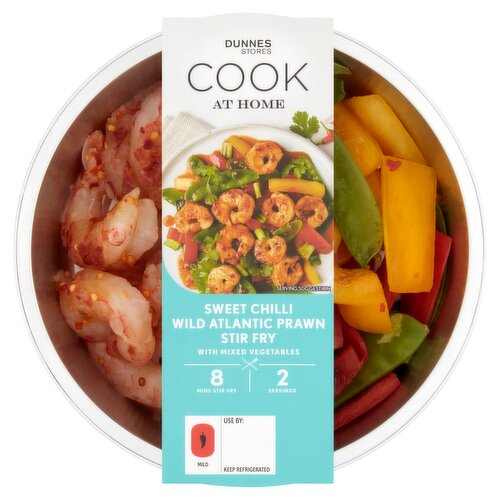 Dunnes Stores Cook at Home Sweet Chilli Wild Atlantic Prawn Stir Fry 400g