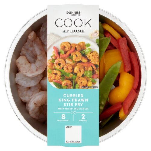 Dunnes Stores Cook at Home Curried King Prawn Stir Fry 400g