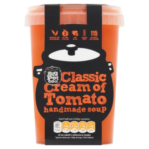 Big Pot Co Classic Cream of Tomato Handmade Soup 500g
