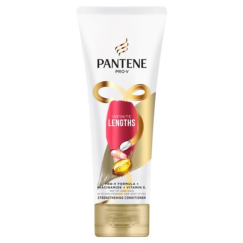 Pantene Pro-V Hair Conditioner, Infinite Lengths | Strengthens long Damaged Hair | 275ml