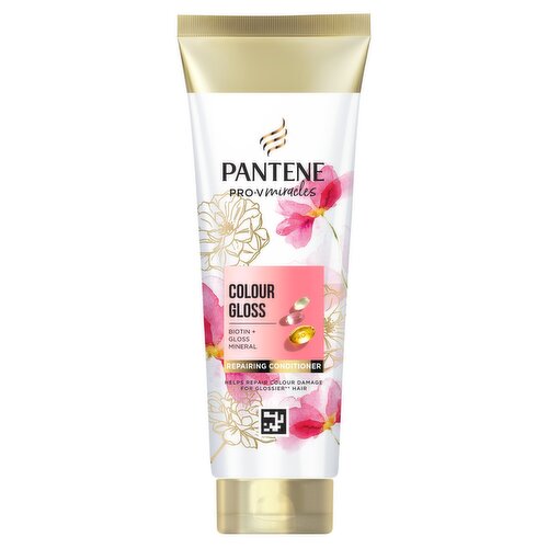 Pantene Colour Gloss with Biotin Conditioner, 275ml.  For Coloured Hair Helps Hair Shine