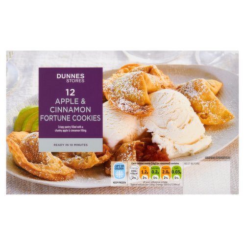 Dunnes Stores Apple & Cinnamon Fortune Cookies 240g