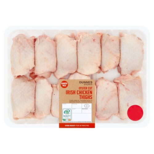 Dunnes Stores Oyster Cut Irish Chicken Thighs Bumper Pack 1600g