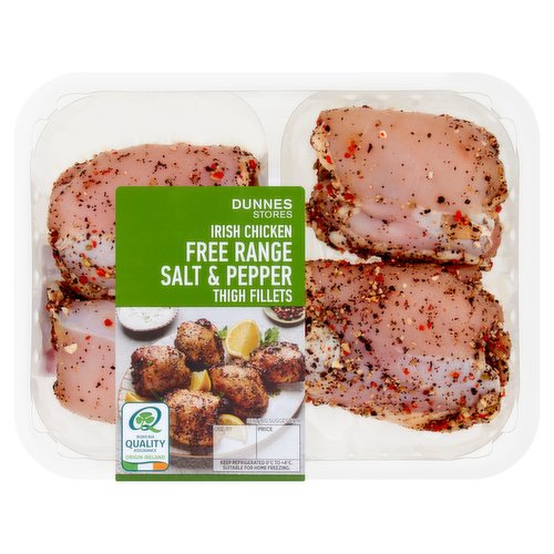 Dunnes Stores Irish Chicken Free Range Salt & Pepper Thigh Fillets 450g