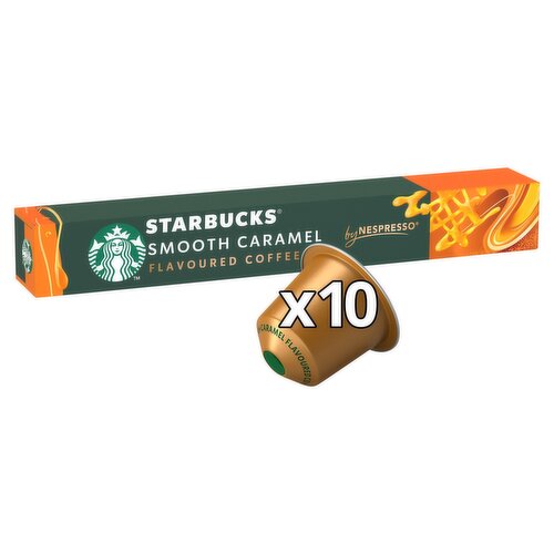 STARBUCKS® by Nespresso® Smooth Caramel Flavoured Coffee Pods  X10