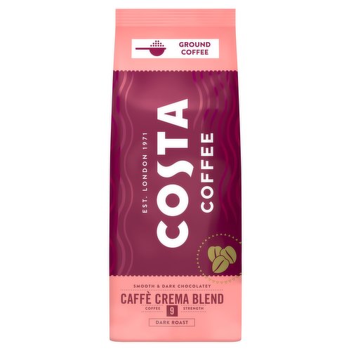 Costa Caffè Crema Blend Dark Roast Ground Coffee 200g