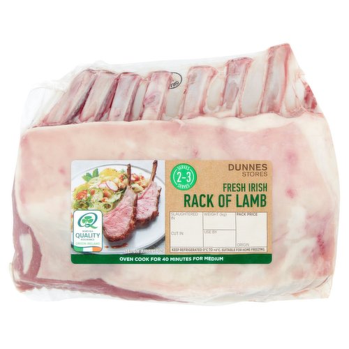 Dunnes Stores Fresh Irish Rack of Lamb 600g