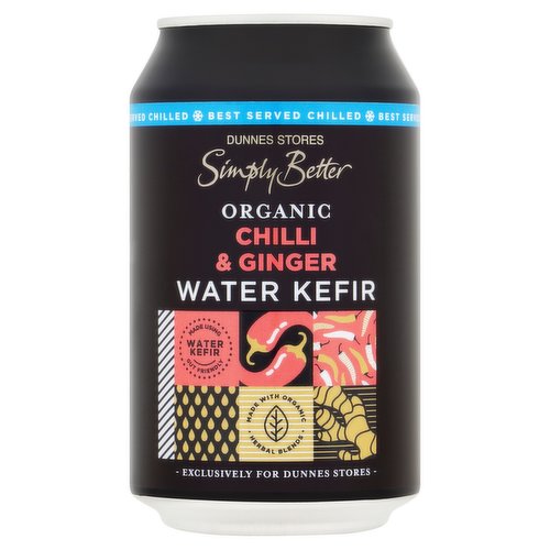 Dunnes Stores Simply Better Organic Chilli & Ginger Water Kefir 330ml