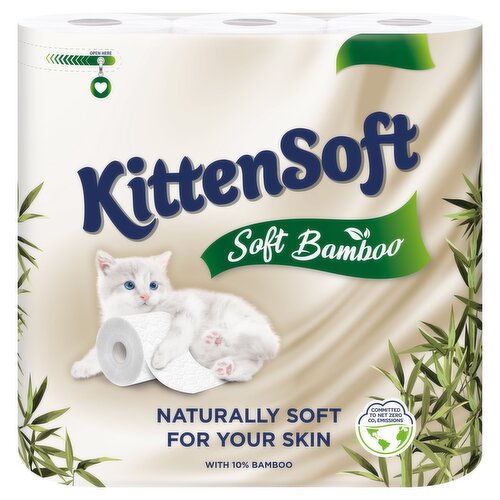 KittenSoft Soft Bamboo 9 Toilet Rolls