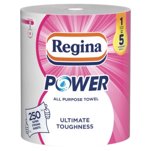 Regina Power All Purpose Towel 250 Super Strong Sheets