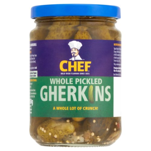 Chef Whole Pickled Gherkins 350g