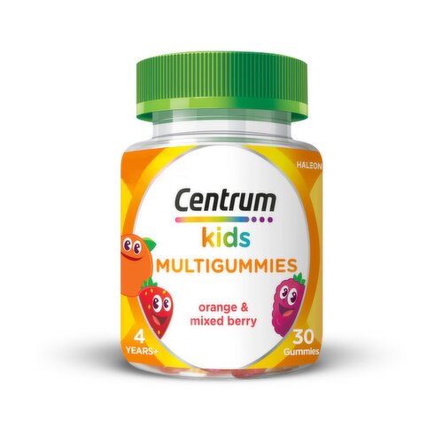 Centrum Gummy Multivitamins for Kids, Orange and Mixed Berry, 30