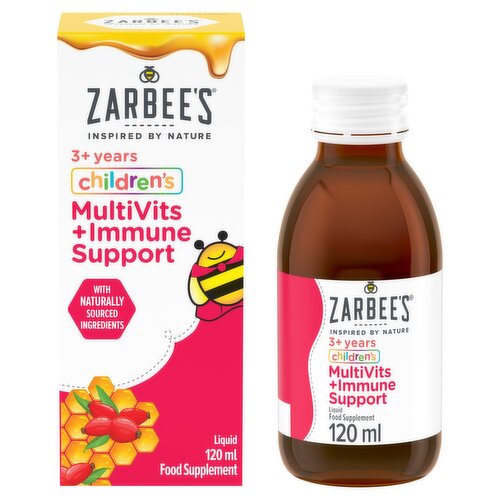Zarbee's Children's Multivits + Immune Support, Kids Aged 3+, 120ml