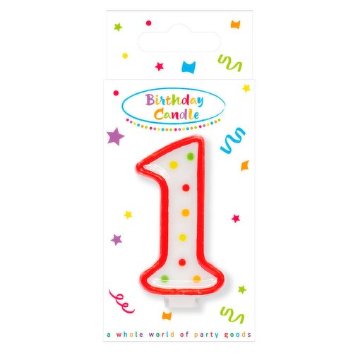 DOTS Number Candle 1