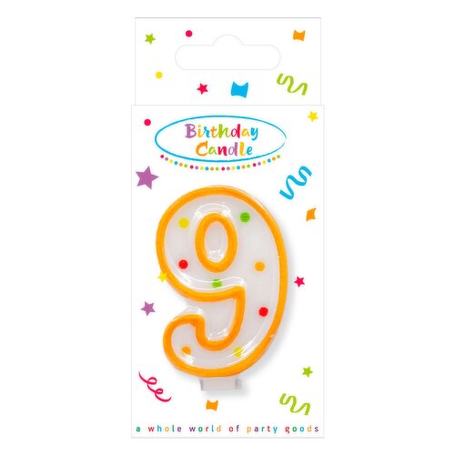 DOTS Number Candle 9