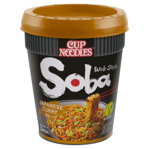 Nissin Soba Japanese Curry Instant Wok Style Noodles Pot 90g