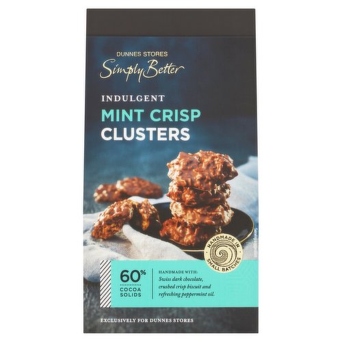 Dunnes Stores Simply Better Indulgent Mint Crisp Clusters 100g