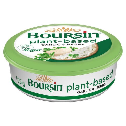 BOURSIN Garlic & Herbs Vegan Cheese Alternative Spread 130g