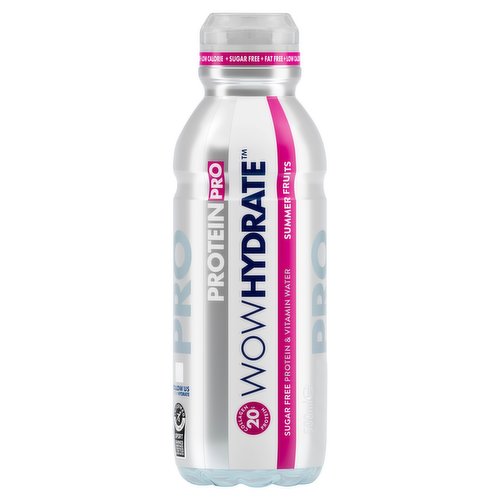 Wow Hydrate Summer Fruits Protein Pro & Vitamin Water 500ml