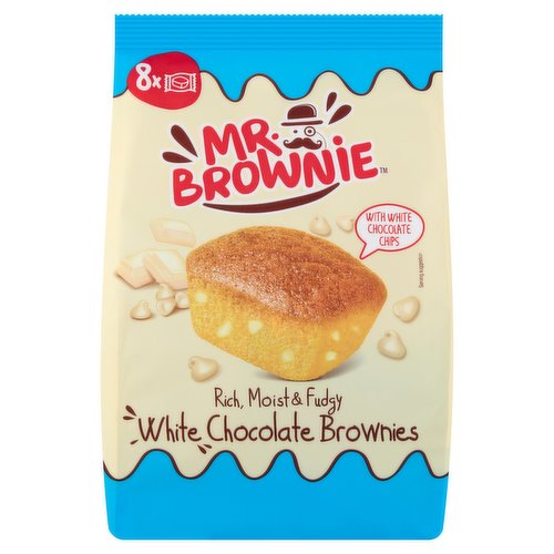 Mr. Brownie 8 White Chocolate Brownies 200g