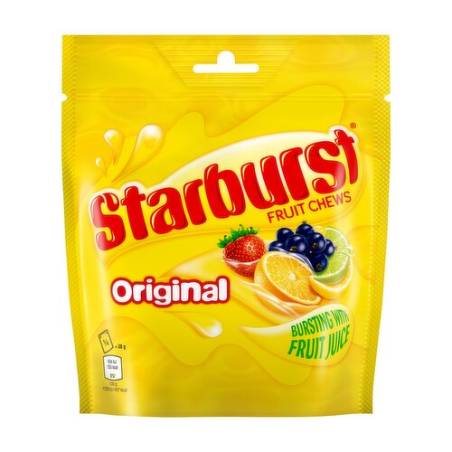 Starburst Vegan Chewy Sweets Fruit Flavoured Pouch Bag 138g